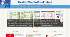 Desktop Screenshot of healthywealthywiseproject.com